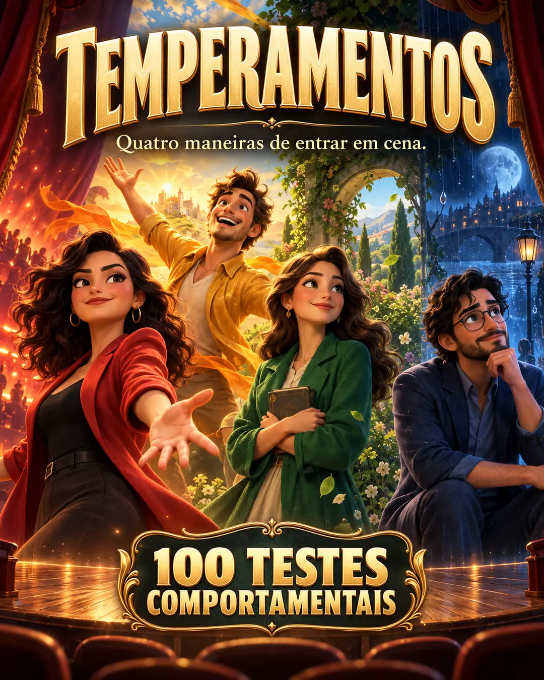 Temperamentos — quatro maneiras de entrar em cena